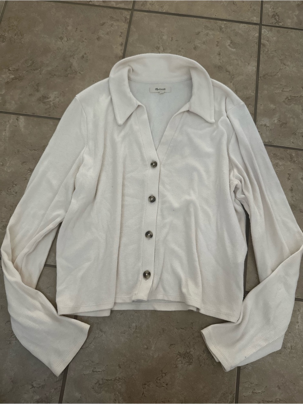 MADEWELL BUTTON DOWN SWEATER
